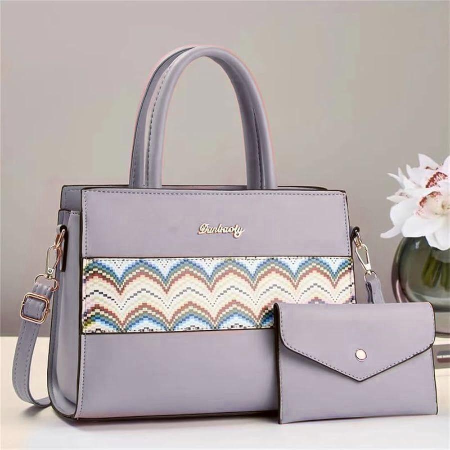 Girls Rexine printed tote hand beg stylish girls hand beg