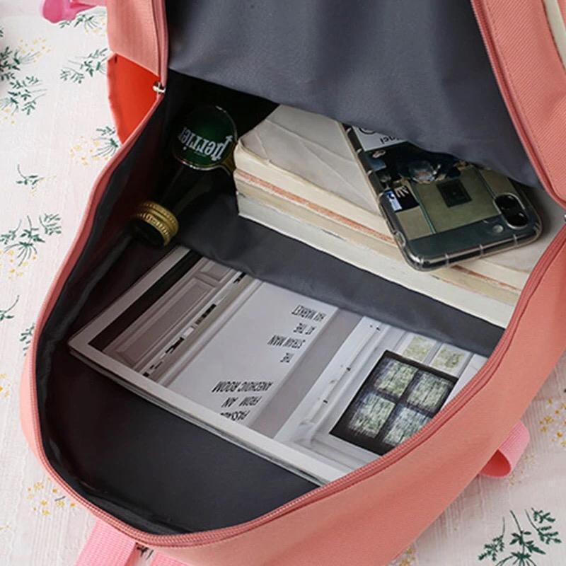 4 pcs nylon backpack š for girls and boys