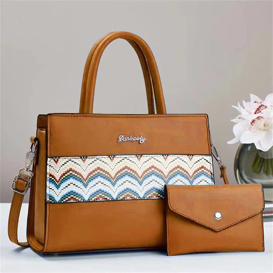 Girls Rexine printed tote hand beg stylish girls hand beg
