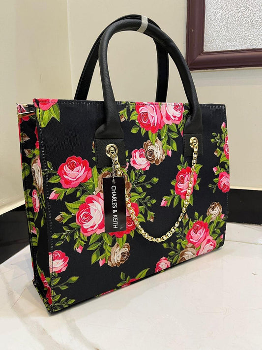 Girls stylish printed tote hand beg