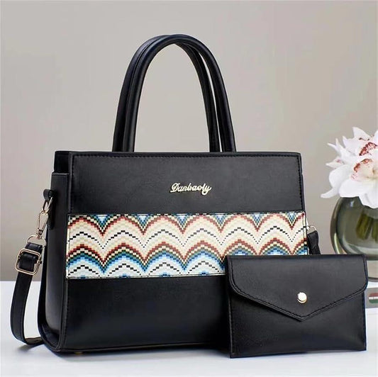 Girls Rexine printed tote hand beg stylish girls hand beg