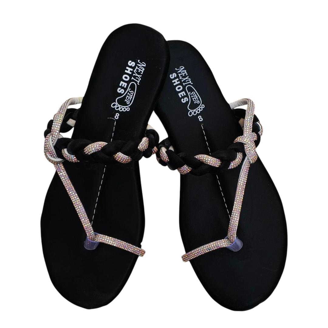 Women's satin formal Kolhapuri flats
