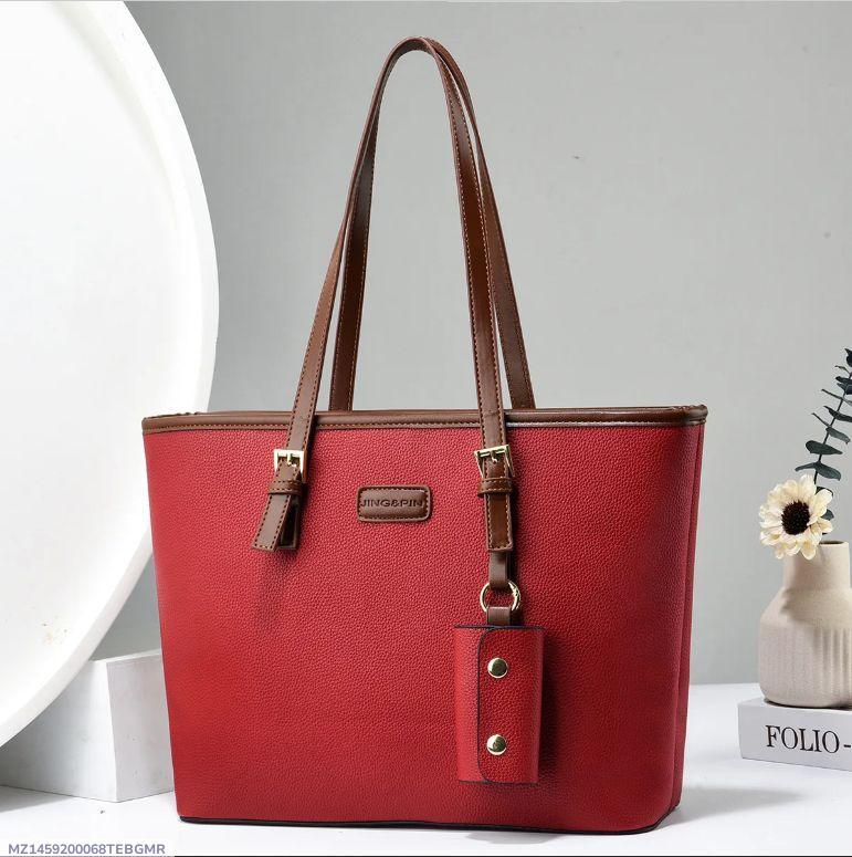 Women's Rexine plain tote hand beg