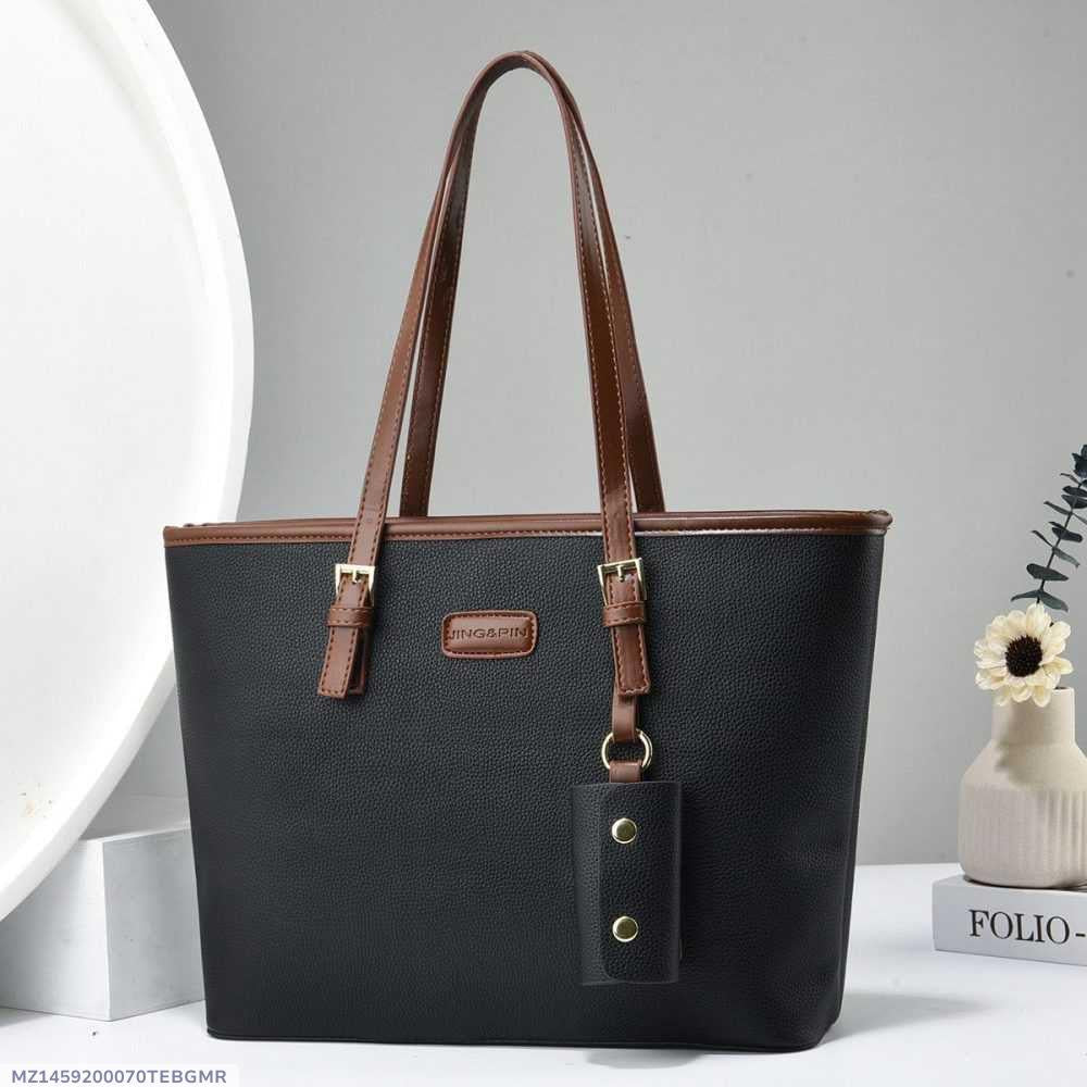 Women's Rexine plain tote hand beg