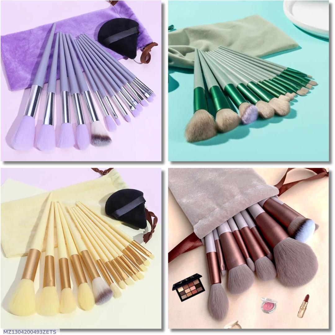 Colourful makeup brushes set for practicing makeup brushes 13 pcs set of essentials tools 🔥