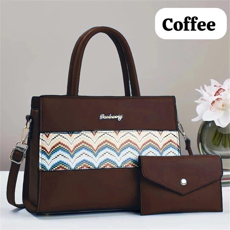 Girls Rexine printed tote hand beg stylish girls hand beg