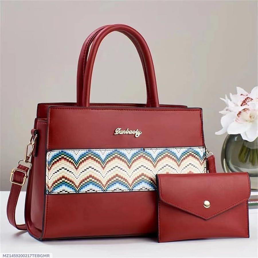 Girls Rexine printed tote hand beg stylish girls hand beg