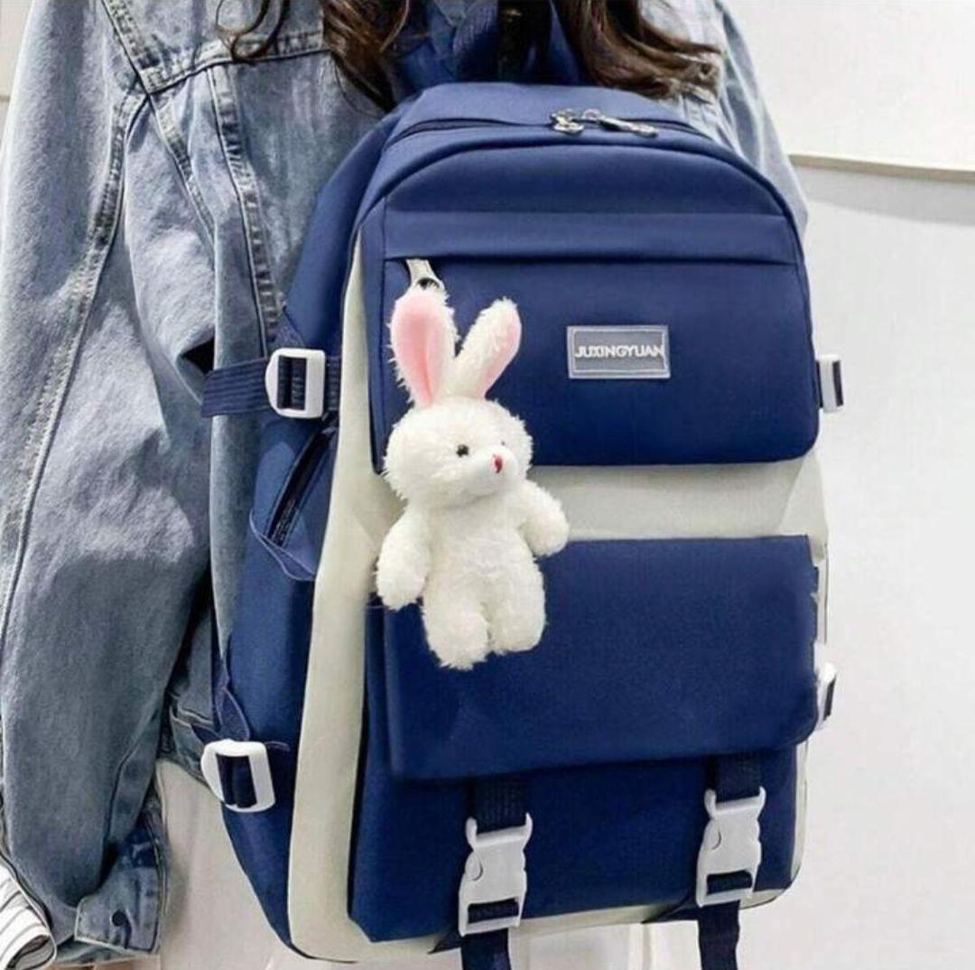 4 pcs nylon backpack 🎒 for girls and boys